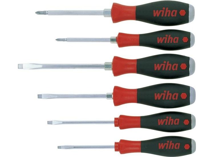 Wiha SoftFinish® SL/PH Hex Blade Screwdriver Set, 7 Piece