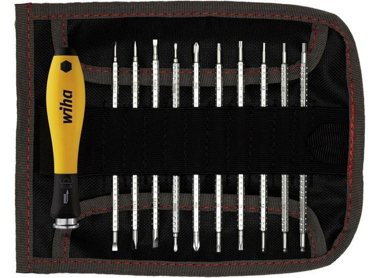 Wiha SYSTEM 4 SoftFinish® ESD Interchangeable Screwdriver Set, 12 Piece