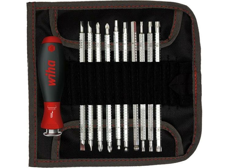 Wiha SYSTEM 6 SoftFinish® Interchangeable Screwdriver Set, 12 Piece