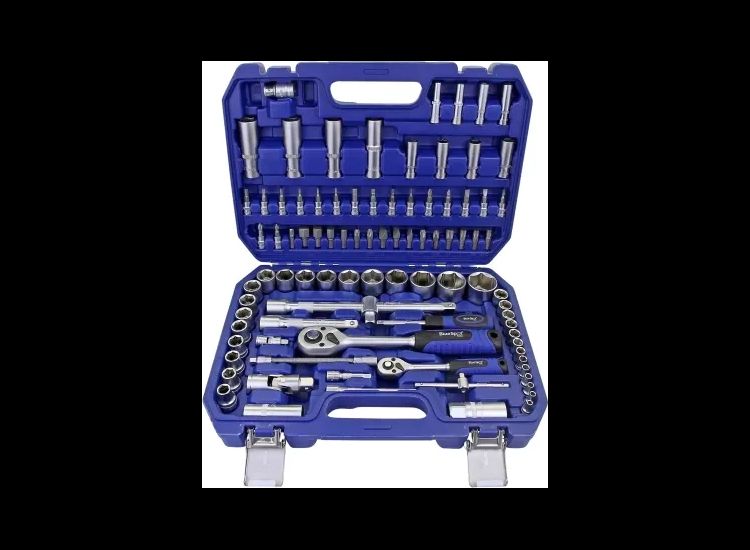 BlueSpot Tools 1/2in &amp; 1/4in Metric Socket Set, 94 Piece