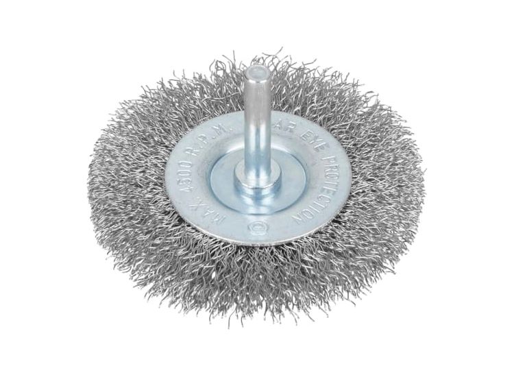 BlueSpot Tools Flat Steel Wire Wheel Brush
