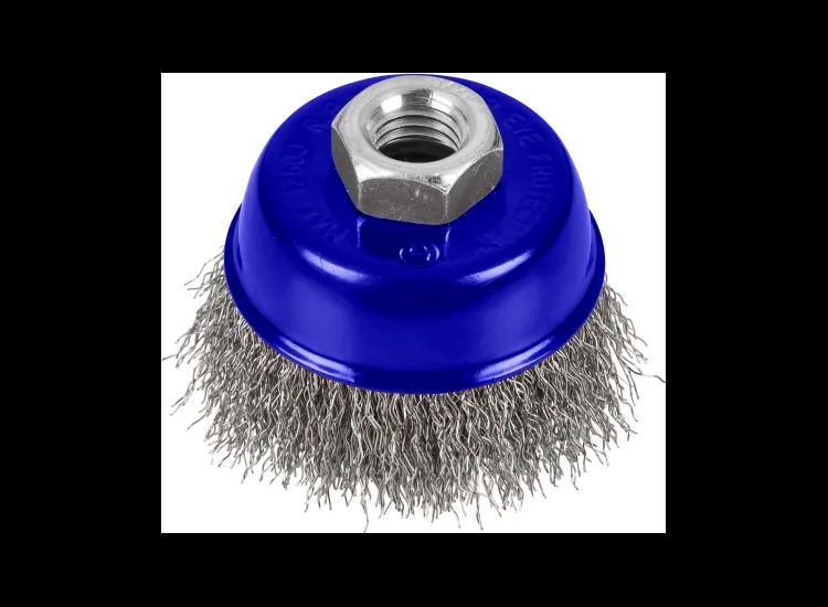 BlueSpot Tools Steel Wire Cup Brush