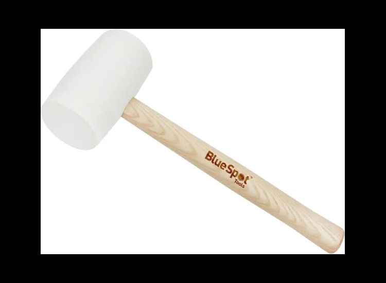 BlueSpot Tools White Rubber Mallet 454g (16oz)