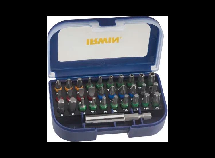 IRWIN® Colour Coded Screwdriver Bit Set, 31 Piece