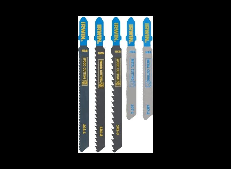 IRWIN® HCS/HSS T-Shank Jigsaw Blade Set, 5 Piece