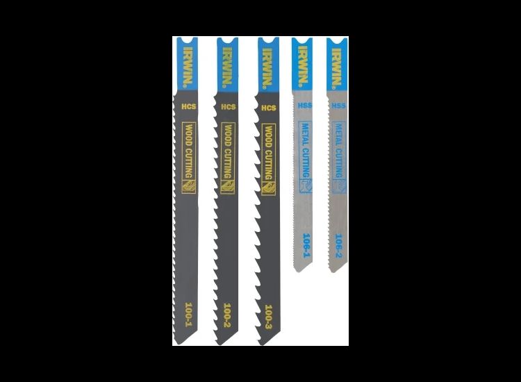 IRWIN® HCS/HSS U-Shank Jigsaw Blade Set, 5 Piece