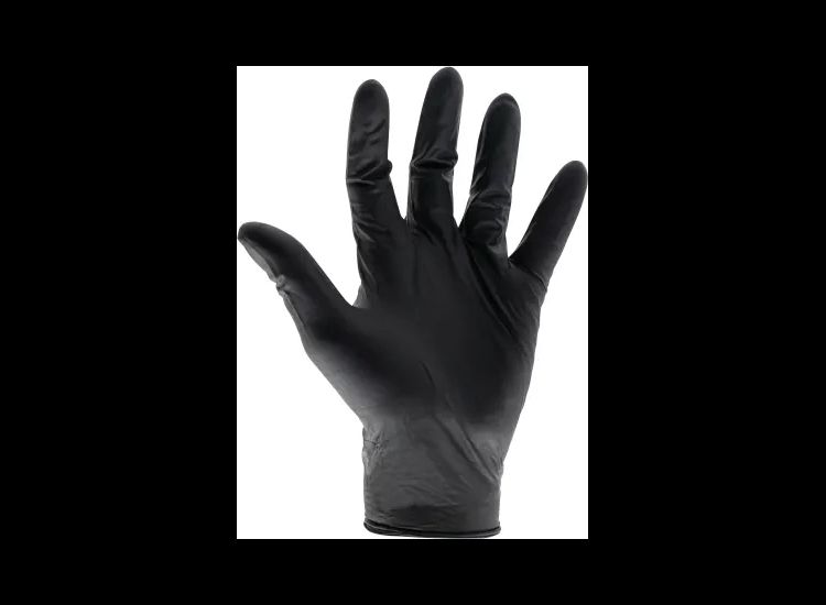 Scan Heavy-Duty Nitrile Disposable Gloves, Black
