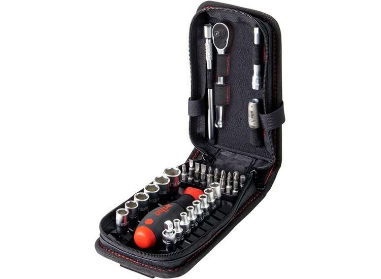 Wiha 1/4in Nut Driver &amp; Bit Set, 40 Piece