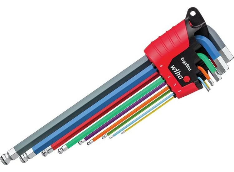 Wiha ErgoStar MagicRing® Colour Hex Ball End L-key Set, 9 Piece