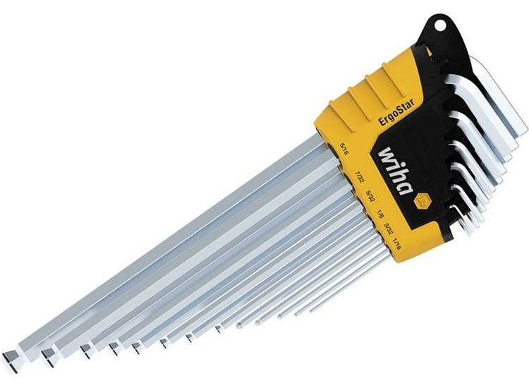 Wiha ErgoStar MagicRing® Hex Ball End L-key Set, 13 Piece
