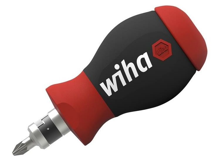 Wiha Magnetic SoftFinish® Stubby Screwdriver with Bit Magazine