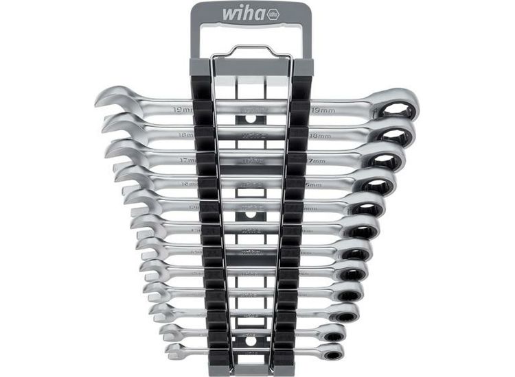 Wiha Ring Ratchet Spanner Set, 12 Piece