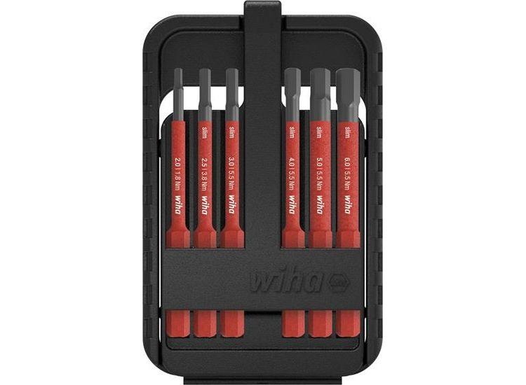Wiha slimBit electric Hex Bit Set, 7 Piece