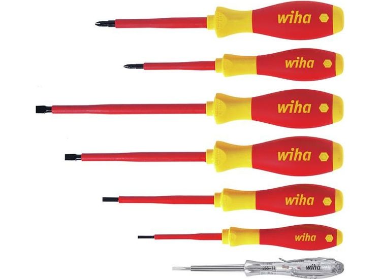Wiha SoftFinish® electric SL/PH Screwdriver Set, 7 Piece