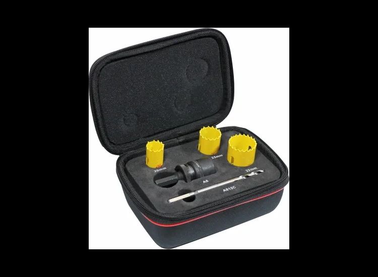 Starrett KFC03051 Kwik-Change Electrician's Holesaw Kit, 8 Piece