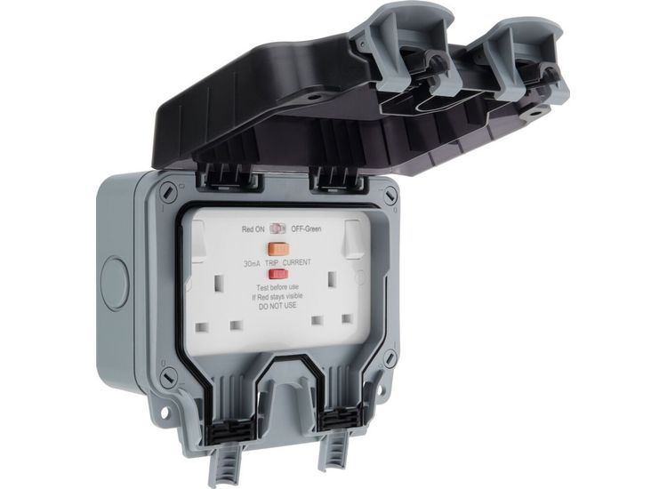 BG WP22ARCD-02 Outdoor Socket And RCD 2 Gang
