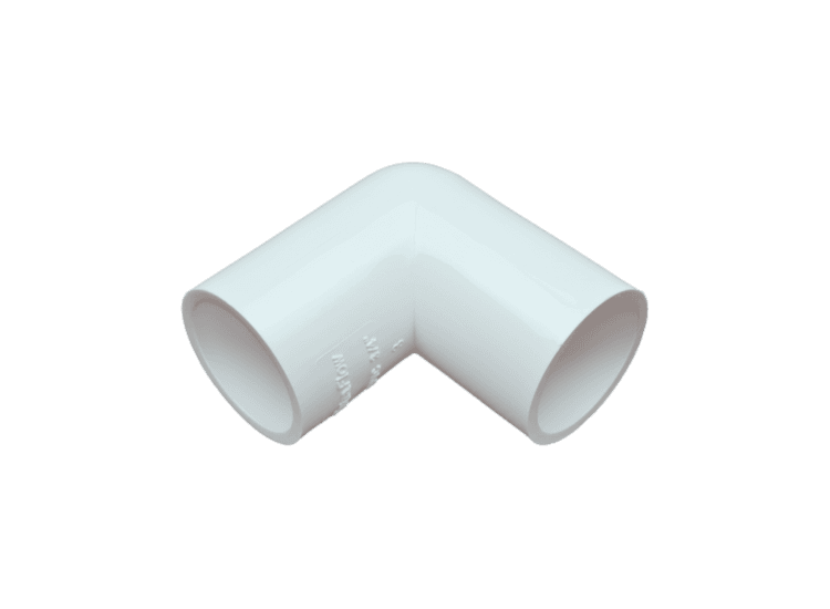 Davant EOS05W Overflow Knuckle 90° Bend White