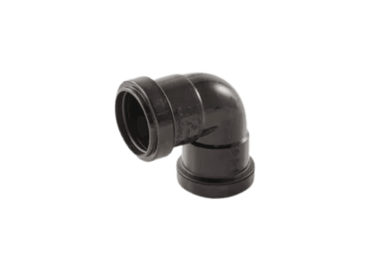 Davant Push Fit Knuckle 90° Bend Black