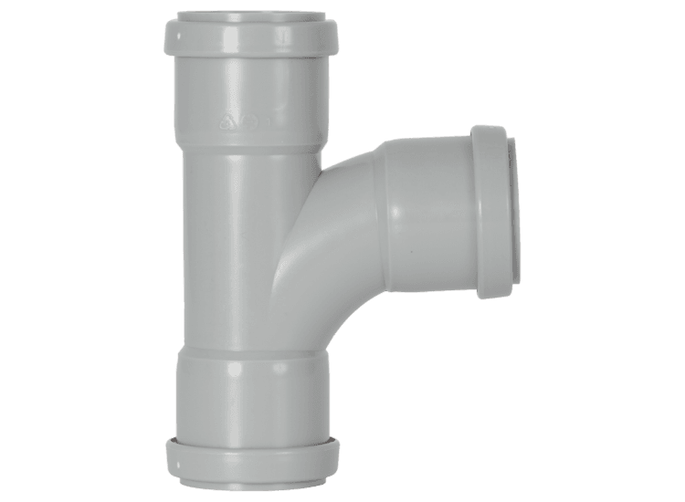 Davant Push Fit Swept Tee 91.25° Grey