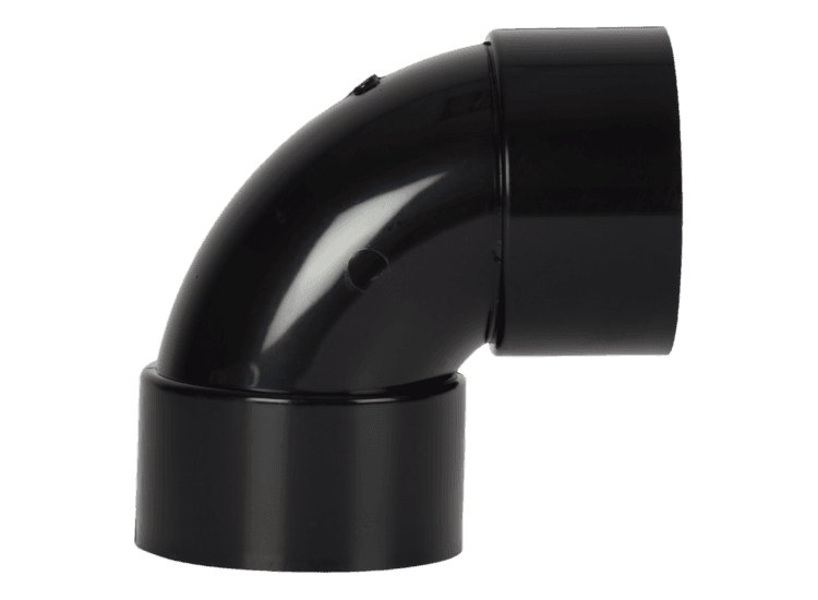 Davant Solvent Weld Swept Bend 92.5° Black