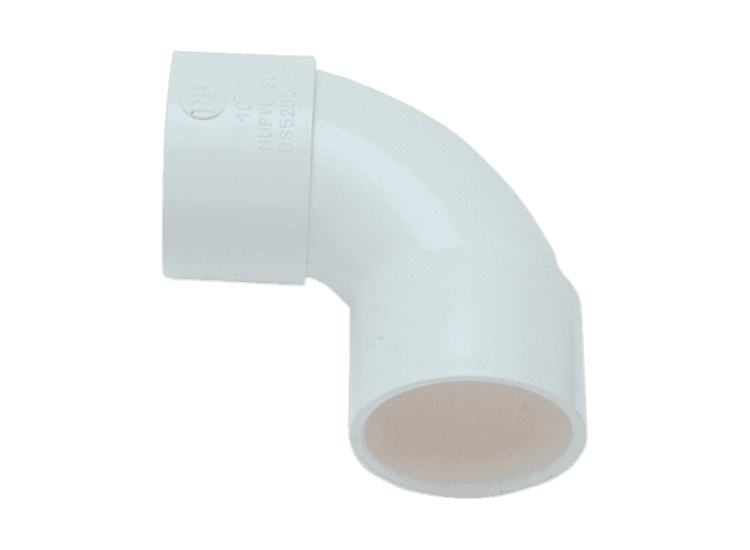 Davant Solvent Weld Swept Bend 92.5° White