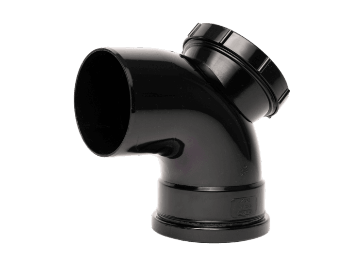 Davant SPB0006 Single Socket Access 92.5°Bend Black