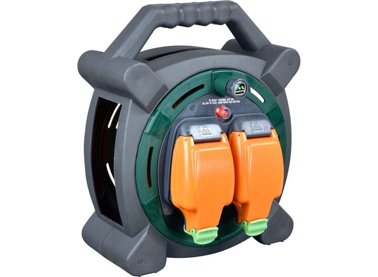 Masterplug Cable Reel 2 Gang