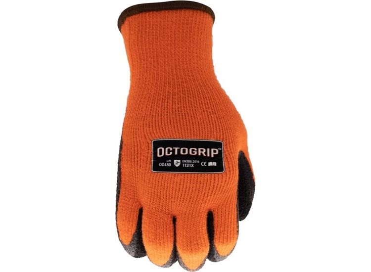 Octogrip 10g Winter Fleece Lined Glove with Foam Latex Palm