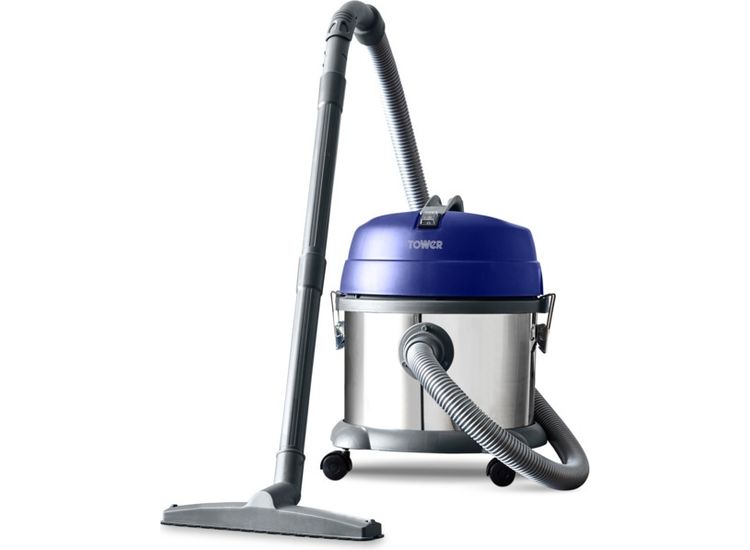 Tower T136000 TDW10 Stainless Steel Wet &amp; Dry Cylinder Vacuum