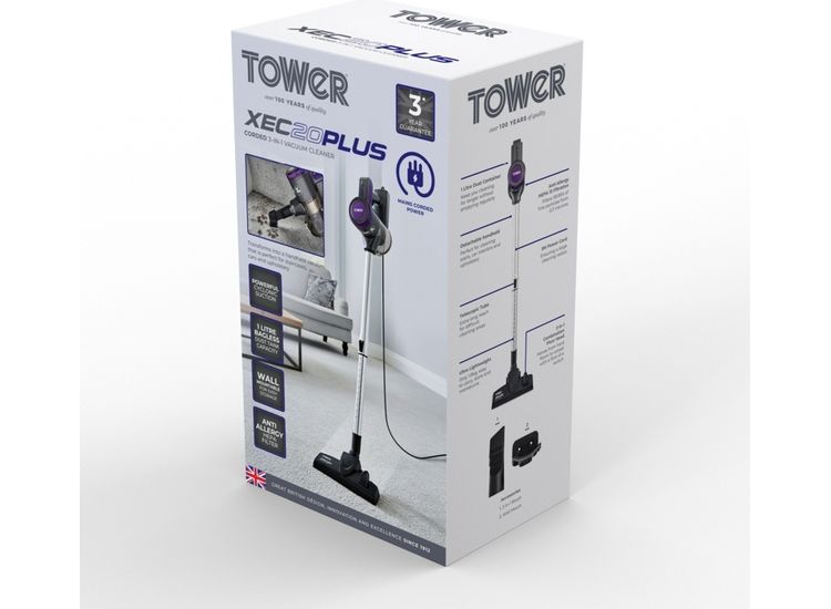 Tower T513005 XEC20 Plus 3 in 1 Corded Pole Vacuum