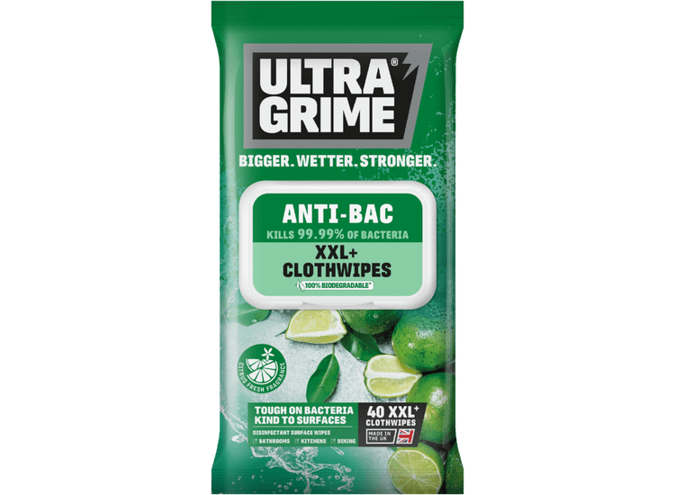 Ultragrime 5440 Life Antibac Cloth Wipes 40 Pack