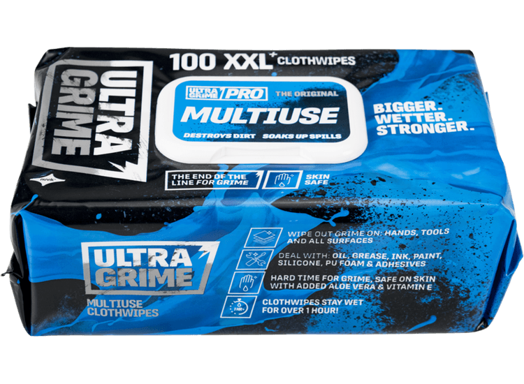 Ultragrime 5900 Pro Multiuse Cloth Wipes 100 Pack