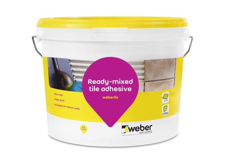 Weberfix 52500001 Water Resistant Tile Adhesive Tub