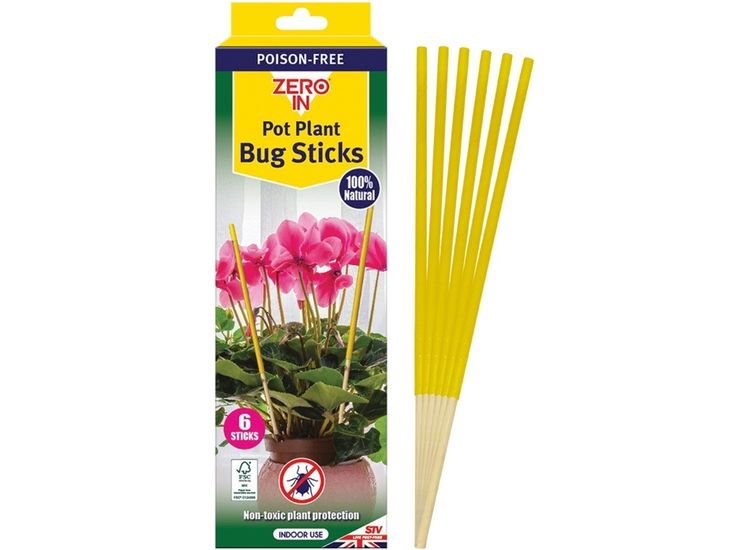 Zero In ZER018 Pot Plant Insect Sticks