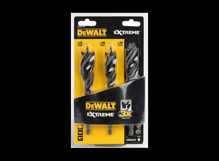 DEWALT EXTREME® Tri Flute Bit 3 Piece Set 152mm