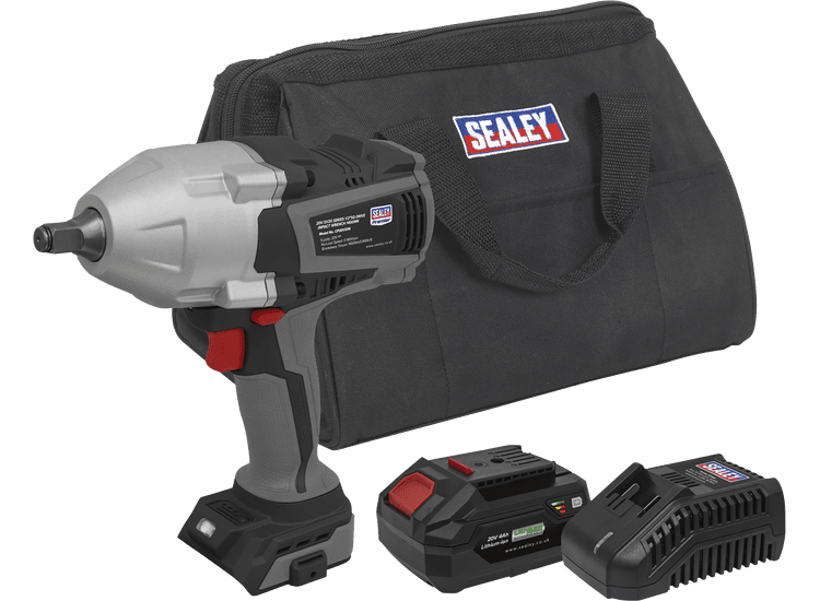 Sealey Cordless Impact Wrench Kit 20V 4Ah SV20 Series CP20VXIWKIT