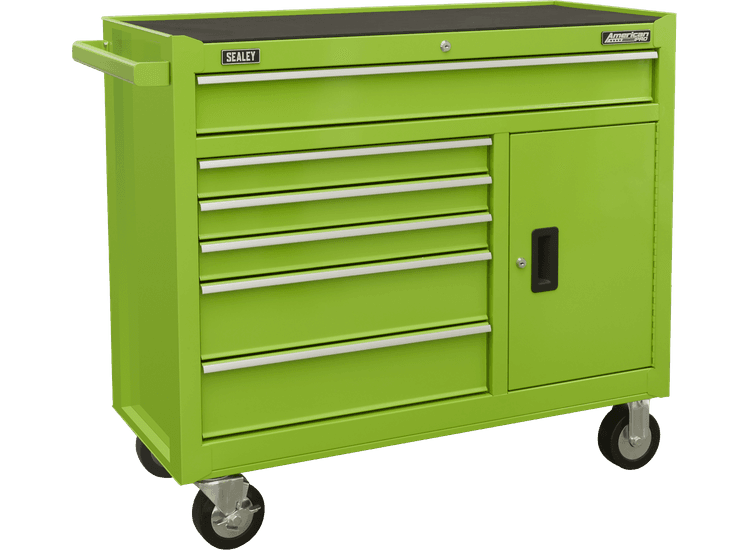 Sealey Rollcab 6 Drawer with Ball Bearing Slides - Green AP4106HV