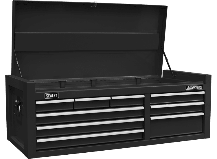 Sealey Topchest 9 Drawer with Ball Bearing Slides - Black AP4109B