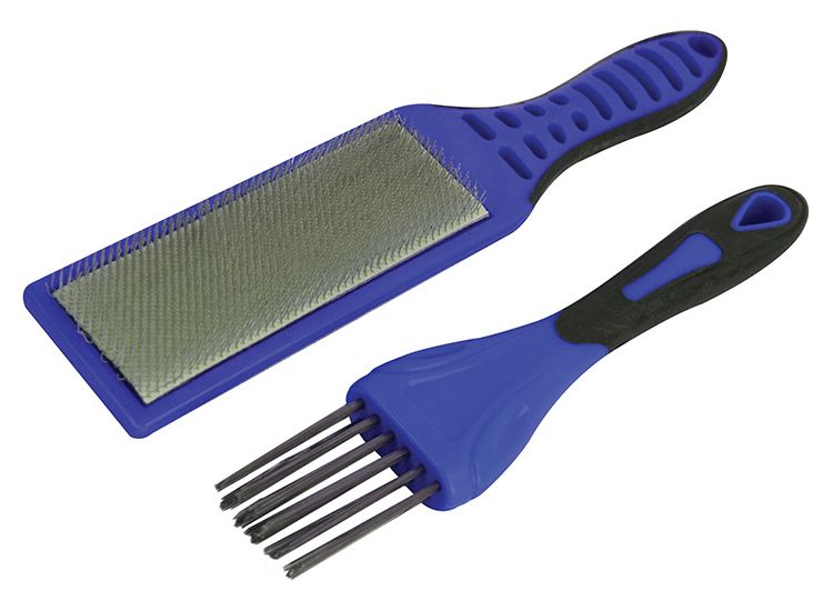 Faithfull 2 Piece File Card Brush Kit