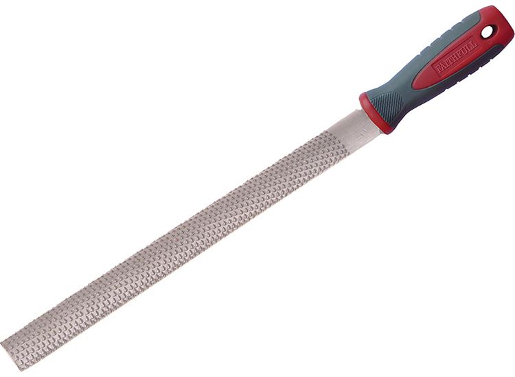 Faithfull Handled Half-Round Cabinet Rasp 250mm (10in)