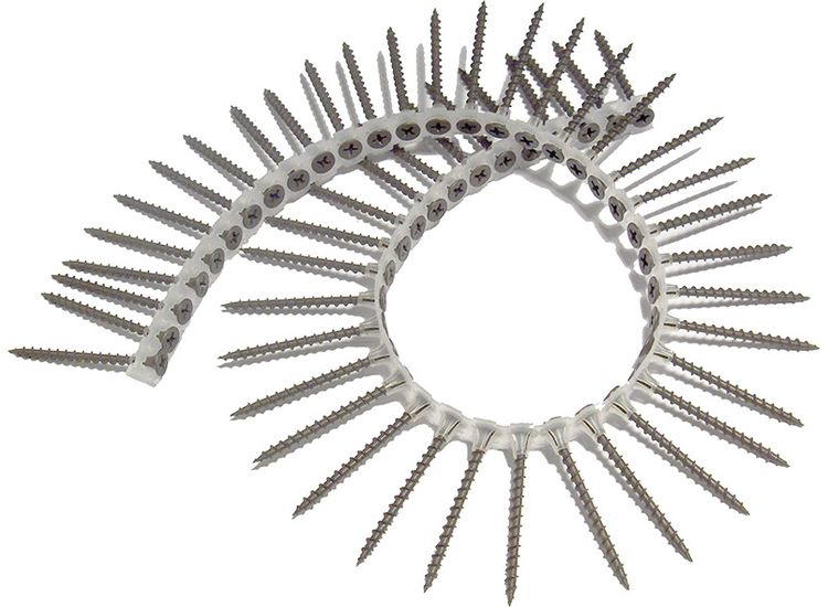 ForgeFix Collated Drywall Screws, Phillips, Bugle Head