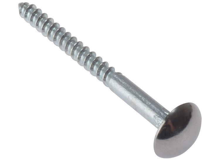 ForgeFix Mirror Screws, Chrome Domed Top, ZP