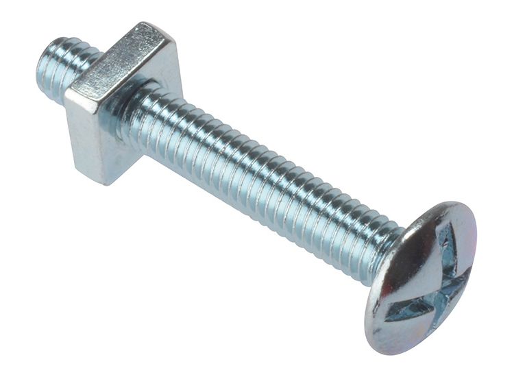 ForgeFix Roofing Bolts &amp; Square Nuts, ZP