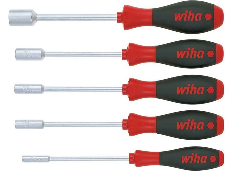 Wiha SoftFinish® Hex Nut Driver Set, 5 Piece