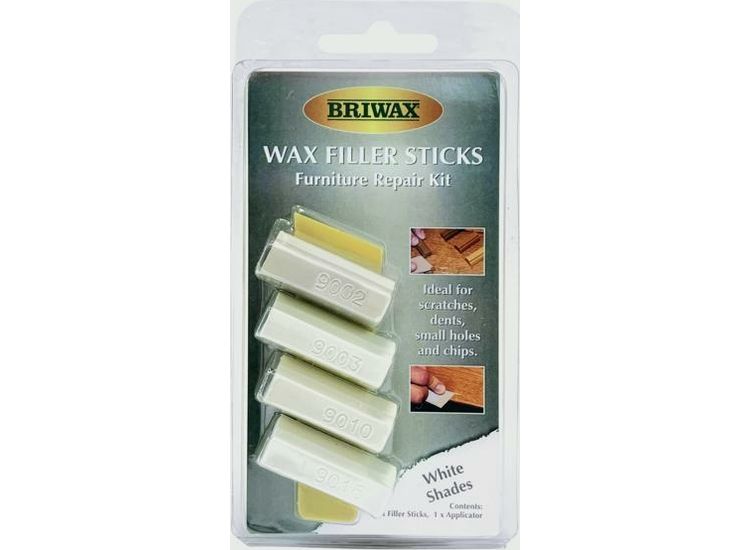 Briwax BWSWSWHT Wax Filler Sticks White