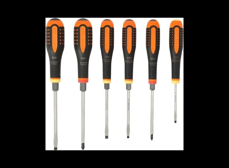 Bahco BE-9881TB ERGO™ Through Blade Screwdriver Set, 6 Piece