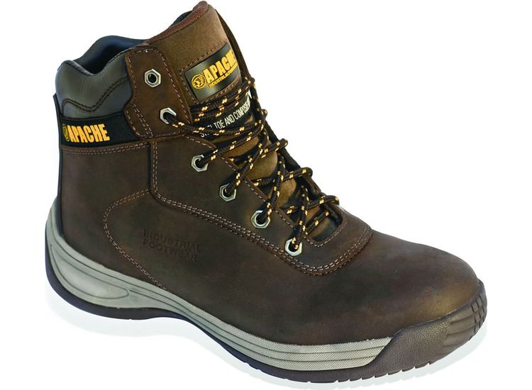 Apache Brown Safety Boot