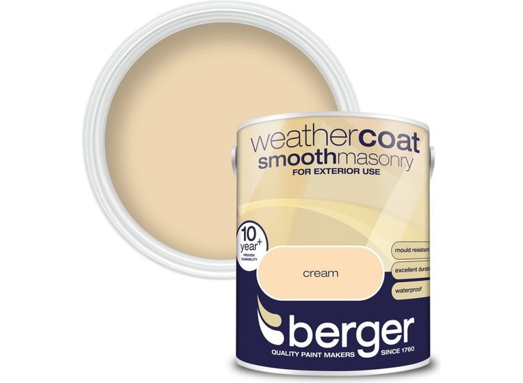 Berger 5020521 Weathercoat Smooth Masonry Paint 5L