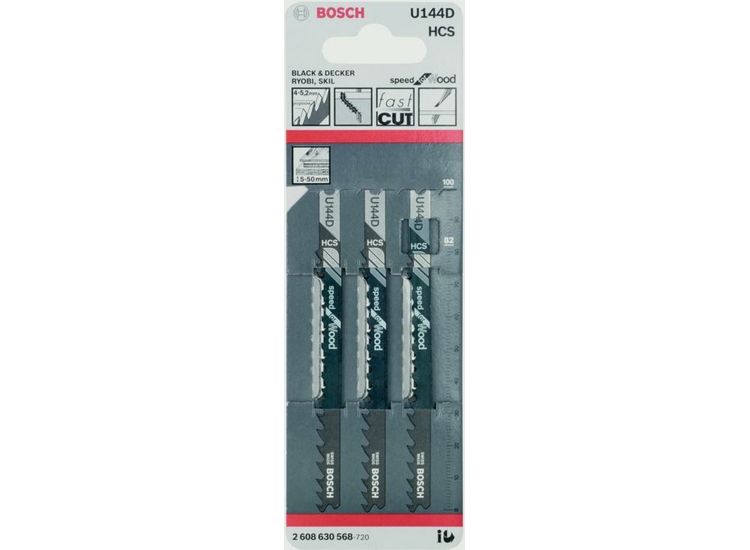 Bosch 2608630568 U144D Jigsaw Blade Speed For Wood