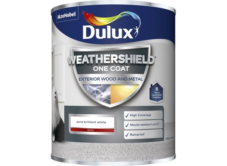 Dulux Weathershield One Coat Gloss 750ml